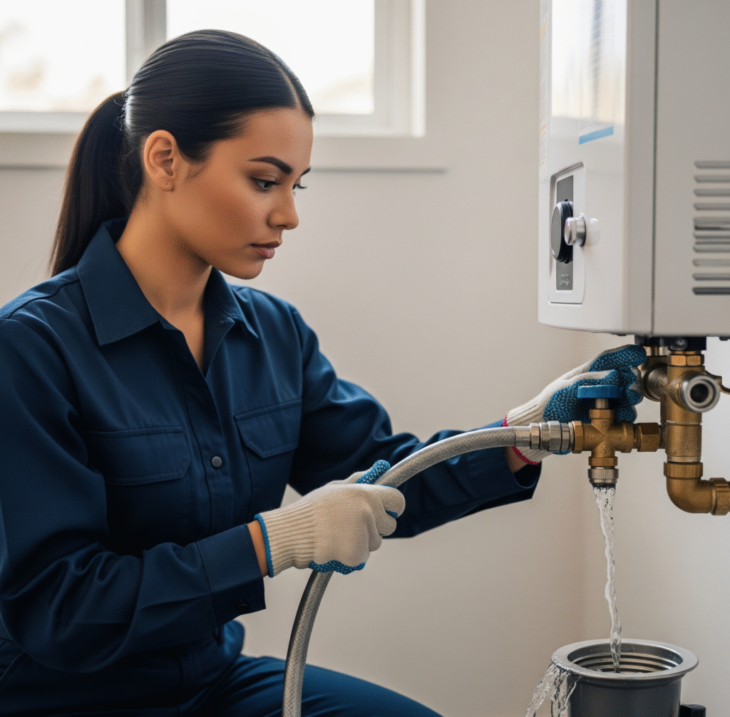 Heater Service Water heater inspection and maintenance