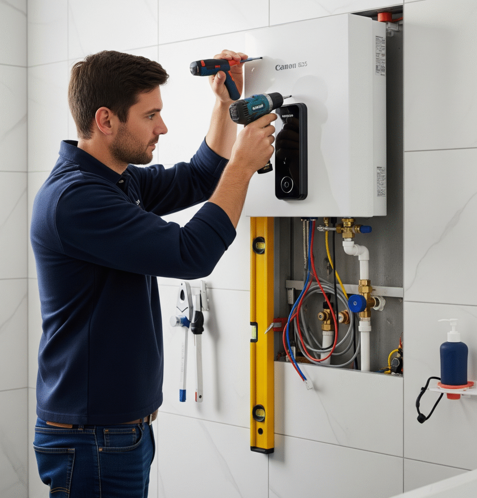 Tankless Water Heater Tankless water heater installation in Cary